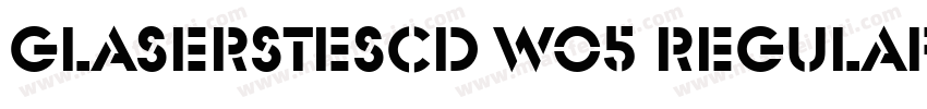 GlaserSteSCD W05 Regular字体转换